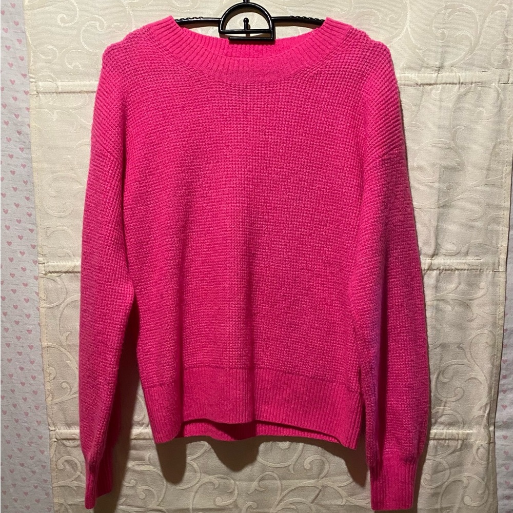 GAP Hot Pink Crew Neck Sweater